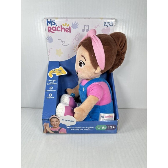 Ms. Rachel Official Speak & Sing Cuddle & Comfort Doll 16” Plush BRAND NEW - Picture 1 of 4